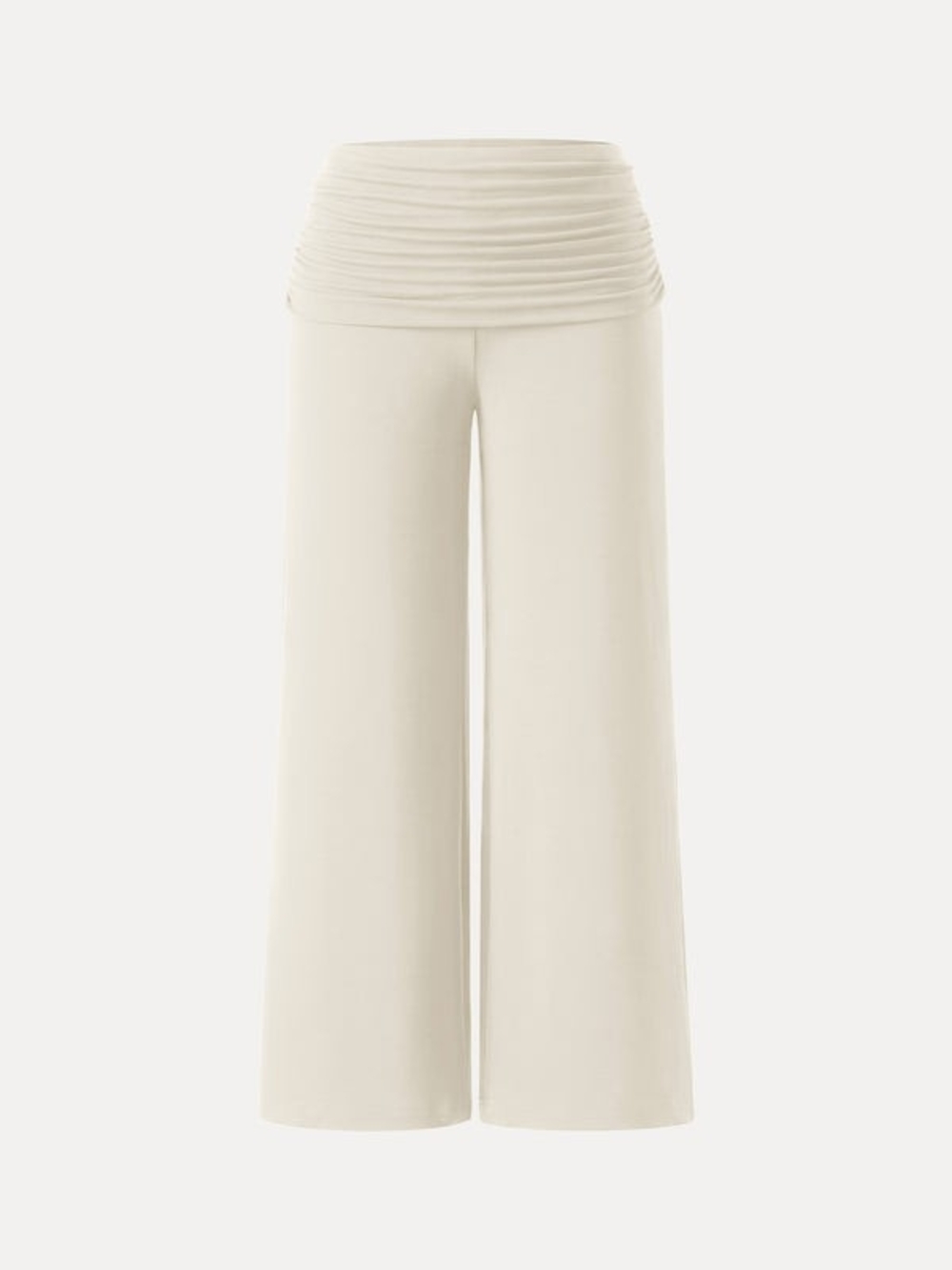 OGL Non-Itchy Wool Blend Drapey Wide Leg Pull-on Pants with Pockets